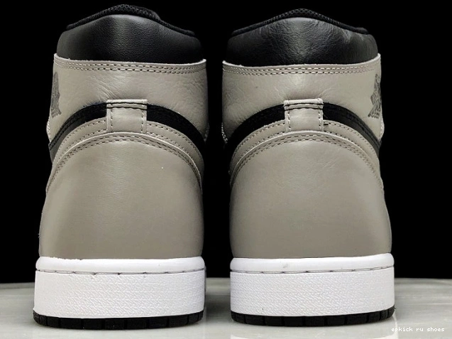 Rep Jordan Black 1 Shadow Air 555088-013 High Retro Grey OG 0709